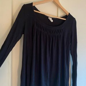 Black flowy baby doll Free People top